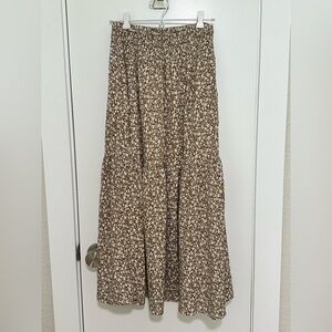 SHEIN Brown Floral Maxi Skirt – Size M